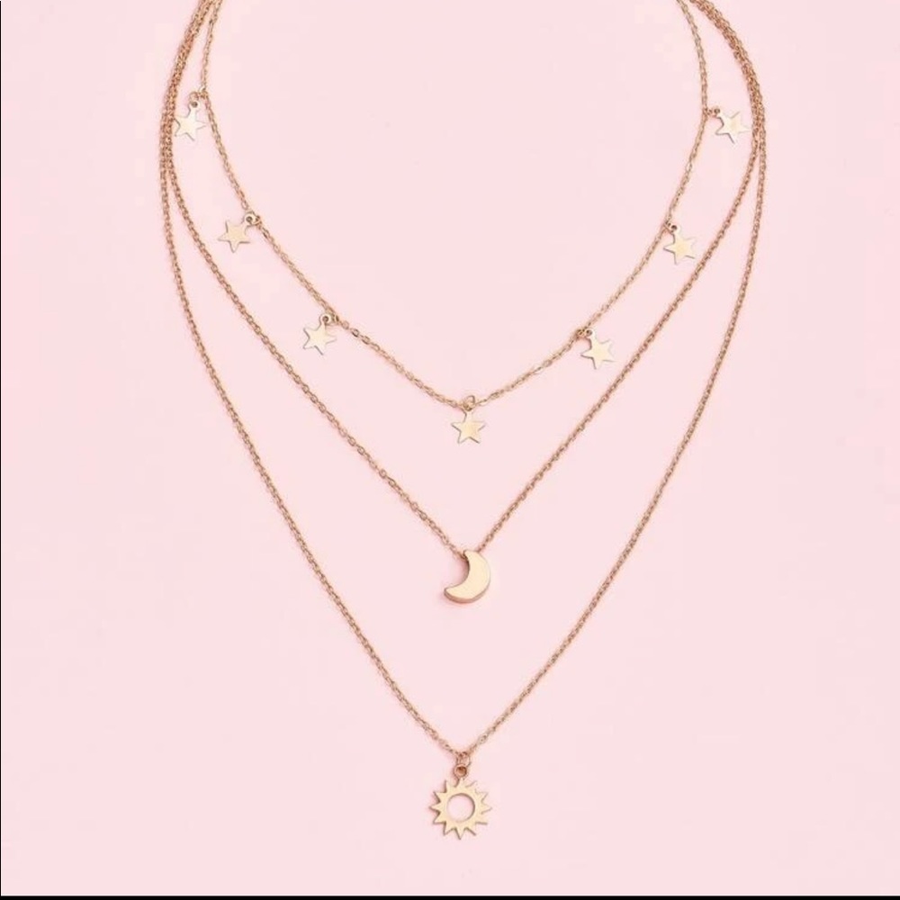 Stars Layered Necklace ✨ - Picture 4 of 6